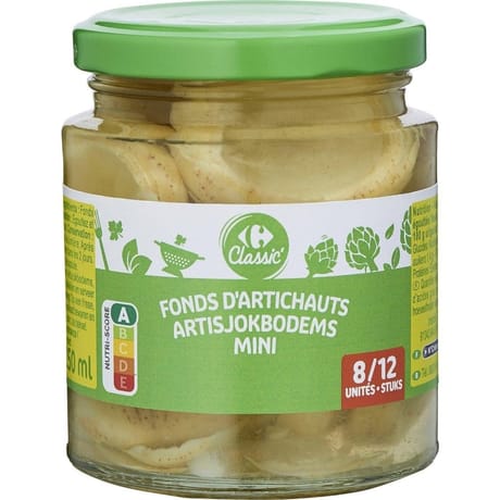 Carrefour classic' mini fonds d'artichauts 220g