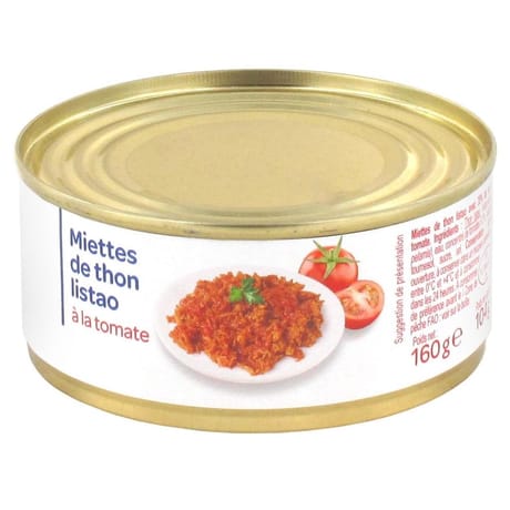 Miettes de thon tomate 104g