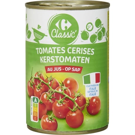 Carrefour classic' tomates cerises au jus 240g