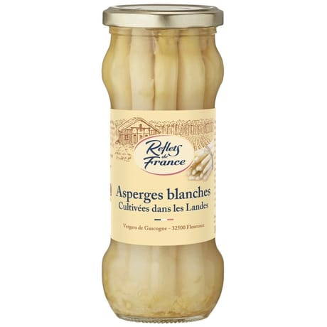 Reflets de France asperges blanches cultivées dans les Landes 205g
