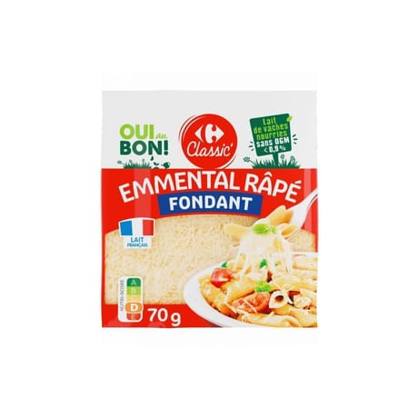 Carrefour Classic' fromage râpé emmental 3x70g