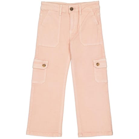 Pantalon cargo denim fille ROSE PASTEL 8 ANS