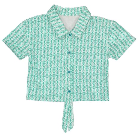 Chemise manches courtes nouée EMERAUDE 8 ANS