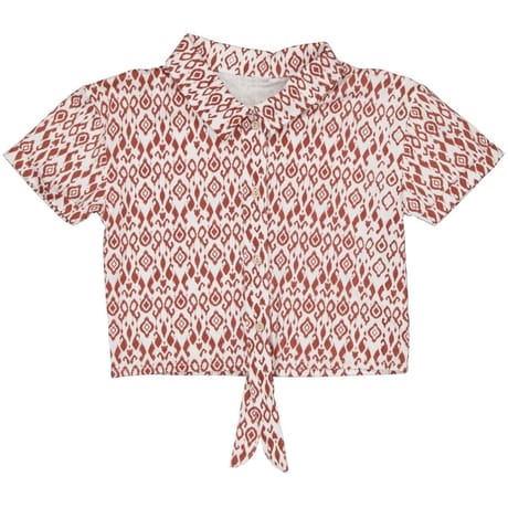 Chemise manches courtes nouée TERRE 14 ANS
