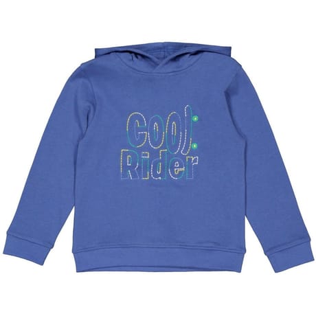 Sweat shirt capuche garçon BLEU MOYEN 14 ANS