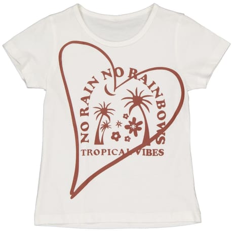 Tee shirt manches courtes fille ECRU 14 ANS