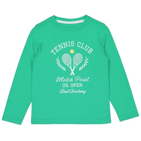 Tee shirt manches longues garçon VERT 14 ANS