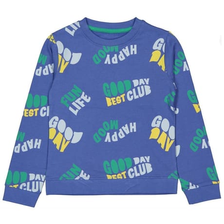 Sweat shirt garçon BLEU MOYEN 12 ANS