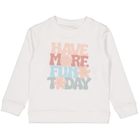 Sweat shirt fille BLANC 14 ANS