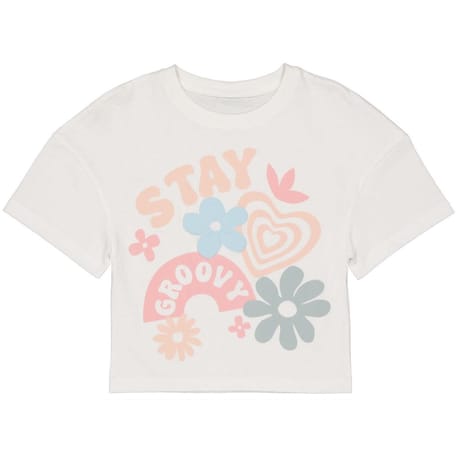 Tee shirt manches courtes fille BLANC 14 ANS