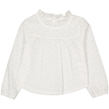 Blouse manches longues fille BLANC 14 ANS