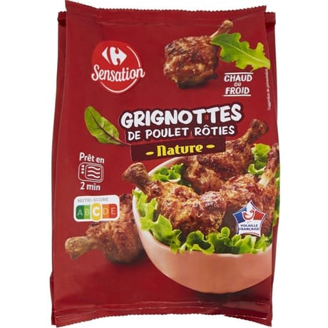 Carrefour sensation grignottes de poulet nature 250g