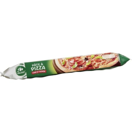 Carrefour classic' pâte à pizza fine et ronde 260g
