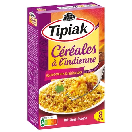 Tipiak ceréales a l'indienne 2x130g
