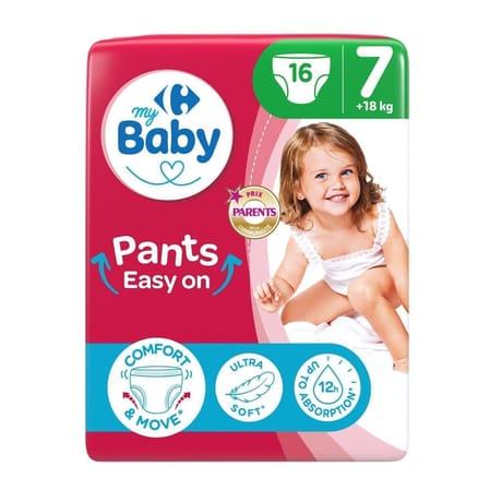 Carrefour my baby couches pants taille 7 x16