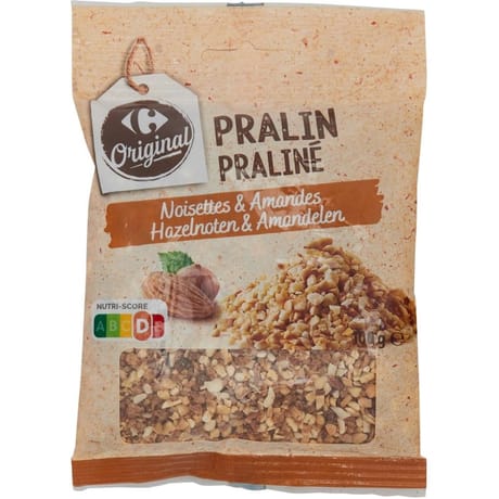 Carrefour Original pralin noisettes & amandes 100g