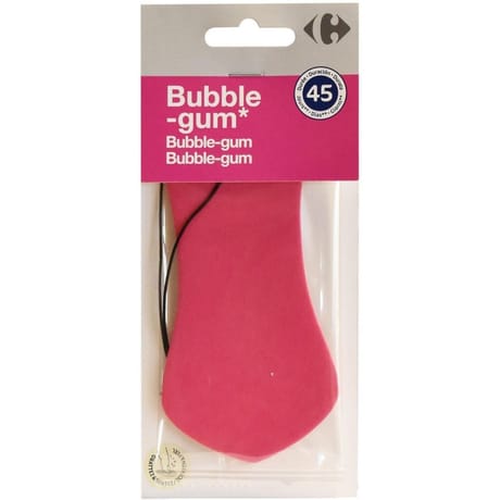 Carrefour désodorisant voiture plaquette parfum bubble gum
