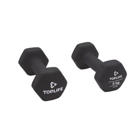 Toplife paire d'haltères fitness 2 x 3 kg