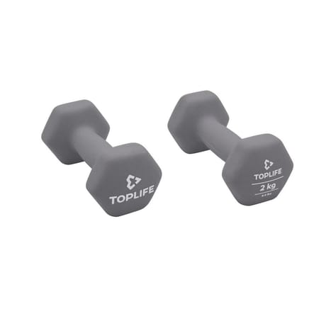 Toplife paire d'haltères fitness 2 x 2kg