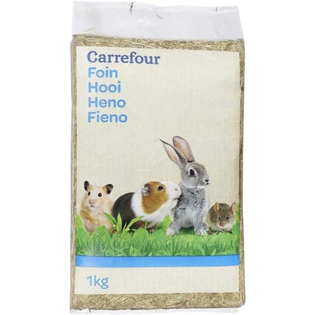 Carrefour foin pour rongeur - 1kg
