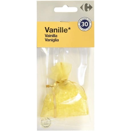 Carrefour désodorisant voiture sachet de bille parfum vanille