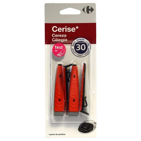 Carrefour désodorisant auto sticks cerise