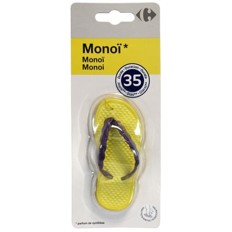 Carrefour désodorisant auto tong monoï