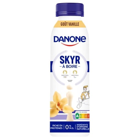 Skyr Danone à boire 0% goût vanille 270g