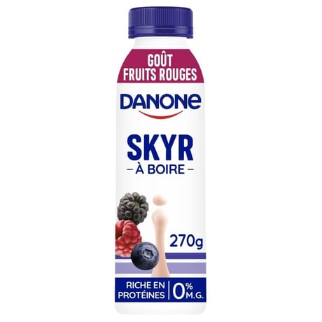 Skyr Danone à boire 0%mg fruits rouges 270g