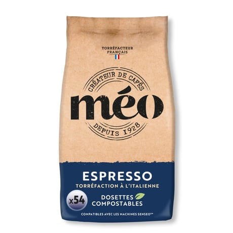 Meo dosettes espresso torrefaction à l'italienne x54 378g