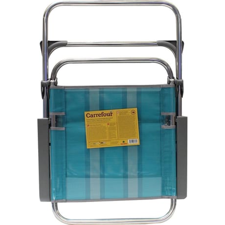 Chaise marine nautic, haut dossier, tube aluminium, textiline