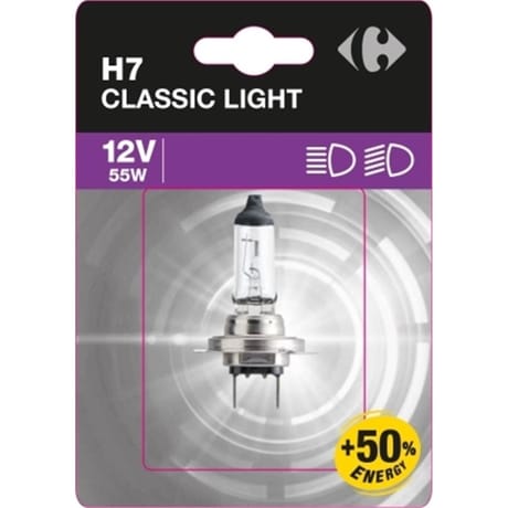 Carrefour lampe h7 + 50% 12v 55w px26d