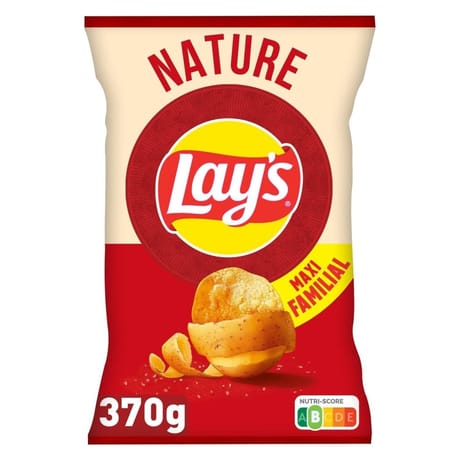 Lays chips saveur nature maxi format 370g