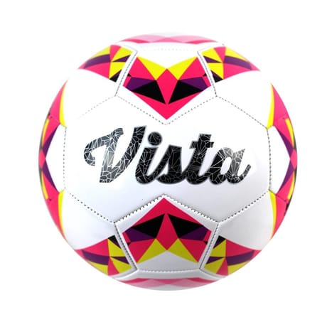 Duarig ballon football vista jaune et rose t5