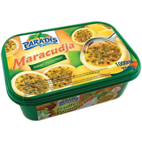 Paradis Glaces sorbet maracudja 1l 700g