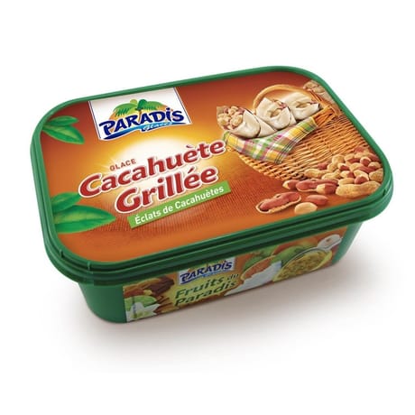 Paradis Glaces bac sorbet cacahuète grillée 1l 685g