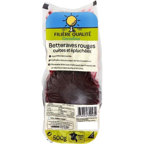 Betterave rouge cuite 500g fqc agro