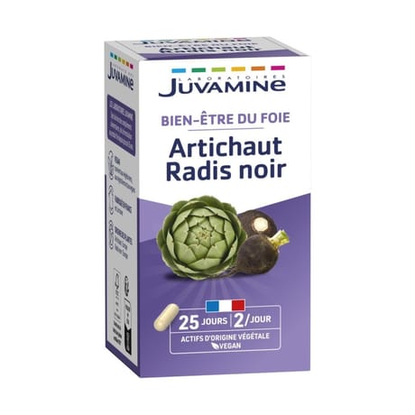 Juvamine 50 gélules artichauts noirs 18g