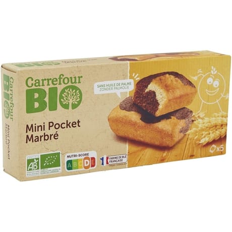 Carrefour bio mini marbré 140g