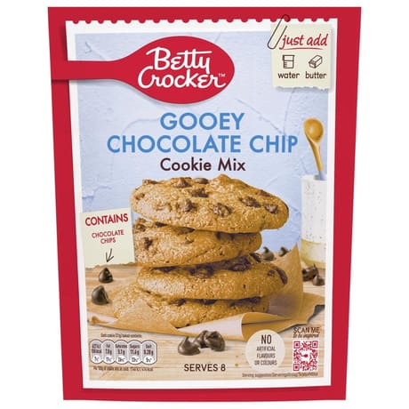 Betty crocker choc chunk cookie pouch 200g