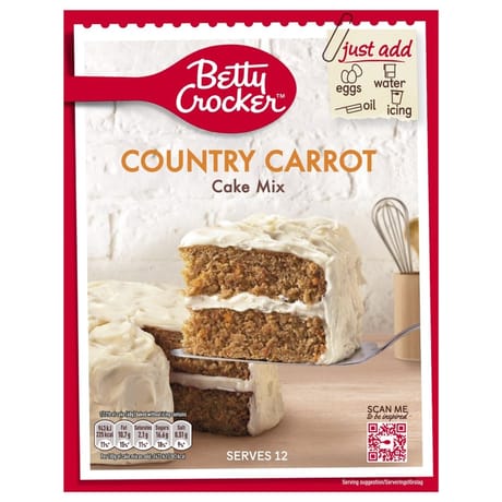 Betty crocker country carrot cake mix 125g