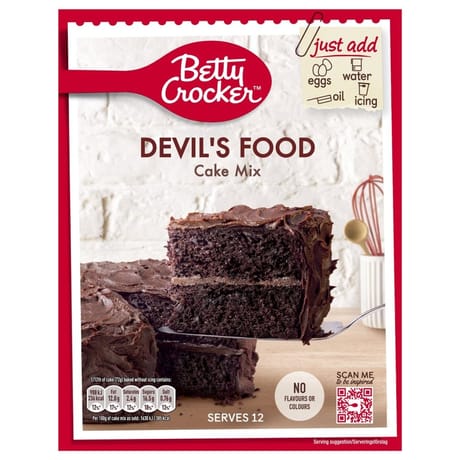 Betty crocker devils food cake mix 425g