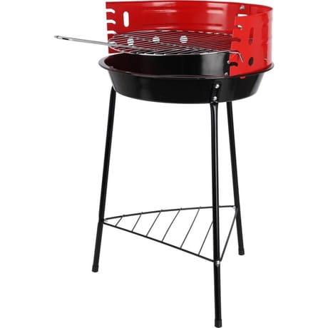 Barbeque rond rouge dia 33 cm