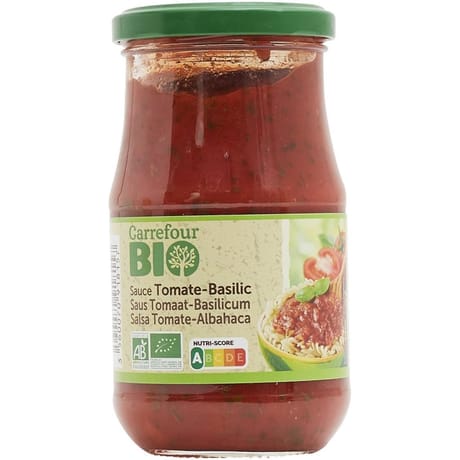 Carrefour bio sauce tomate au basilic bio - 350g