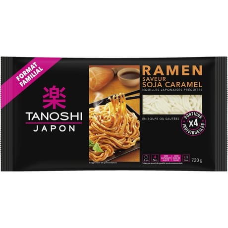 Tanoshi ramen soja car format familial 720g