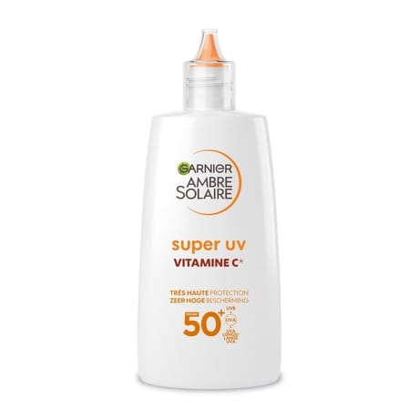 Garnier ambre solaire super uv vit c fluide anti-tâches spf50 40ml