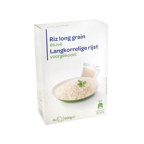 Riz long étuvé 4x125g