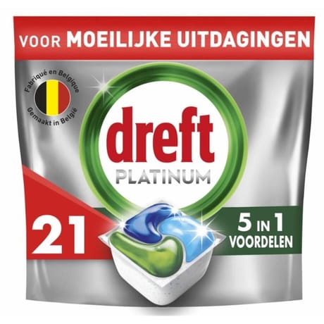Dreft platinium tablettes lave vaisselle original x21