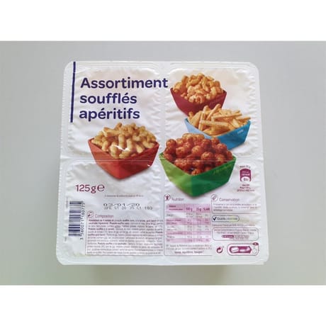 Coffret assortiment soufflés apéritifs 125g