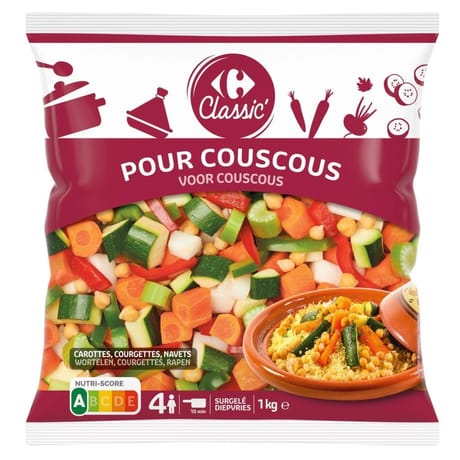 Carrefour classic' légumes pour couscous 1kg